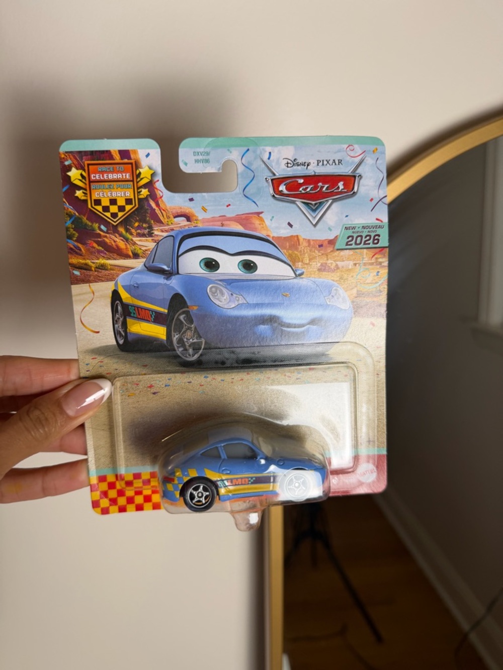 Mattel Blue Pixar Cars Die-Cast Race Car Toy